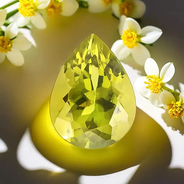 Shop Lc AAA Calabar Green Tourmaline (Pear 8x6 Mm) 1.00 Ctw