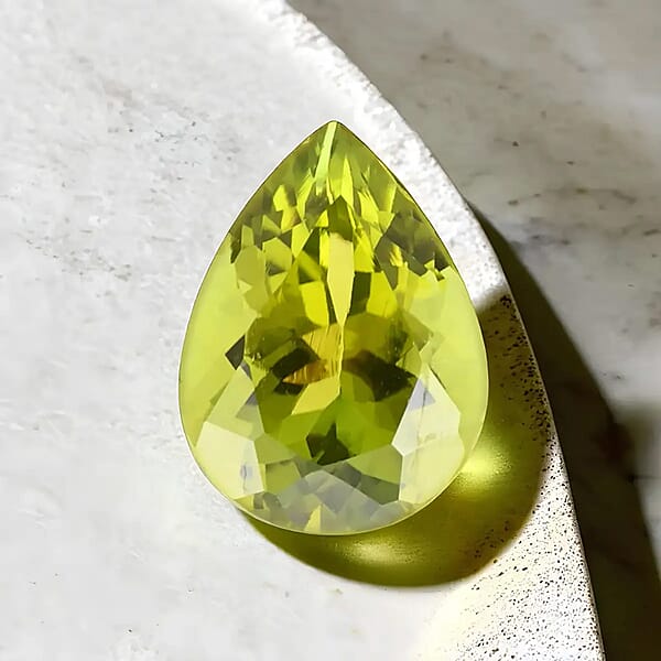 Shop Lc AAA Calabar Green Tourmaline (Pear 8x6 Mm) 1.00 Ctw