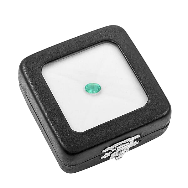Shop Lc AAA Kagem Zambian Emerald (Ovl 7x5 Mm) 0.60 Ctw