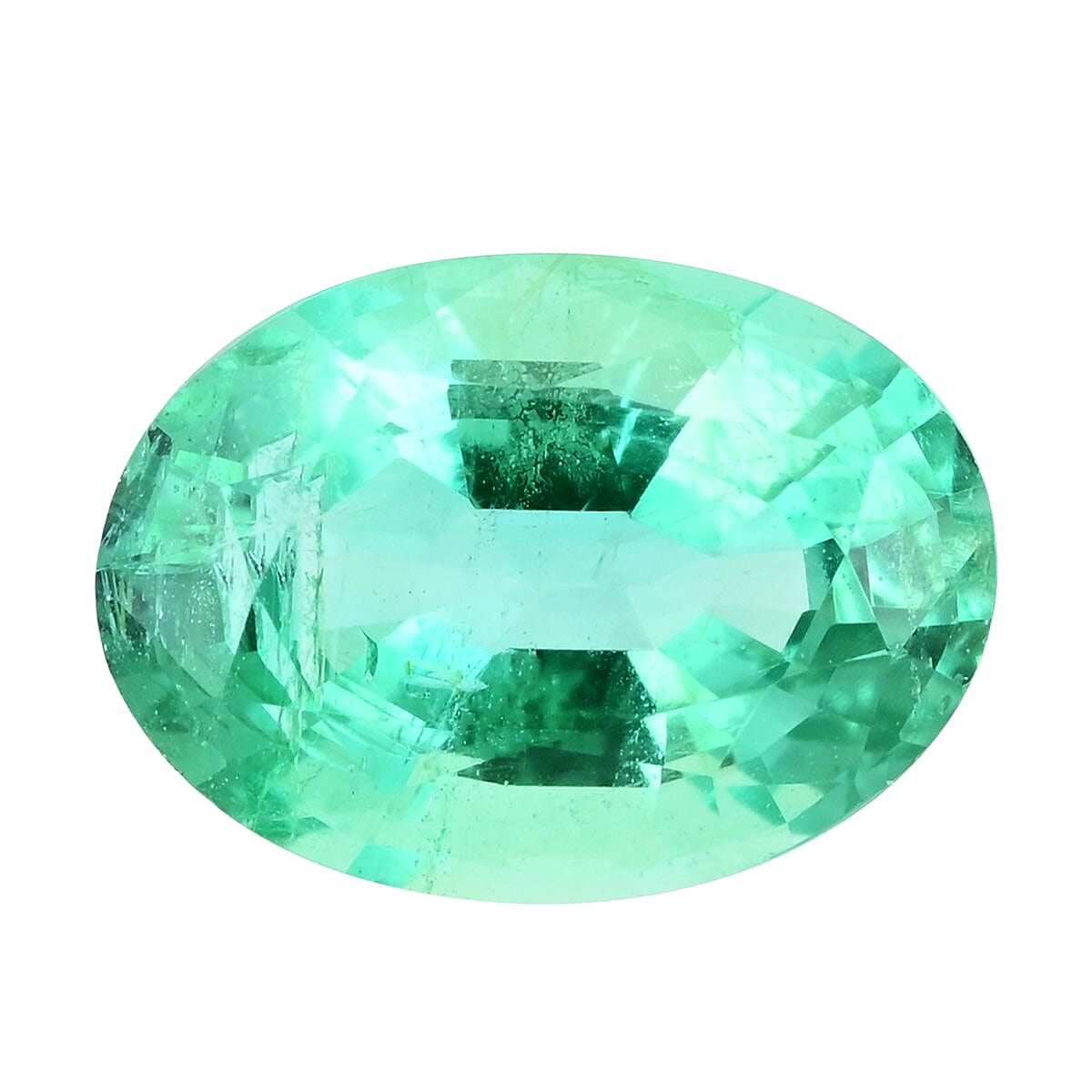 shop lc AAA Kagem Zambian Emerald (Ovl 7x5 mm) 0.70 ctw