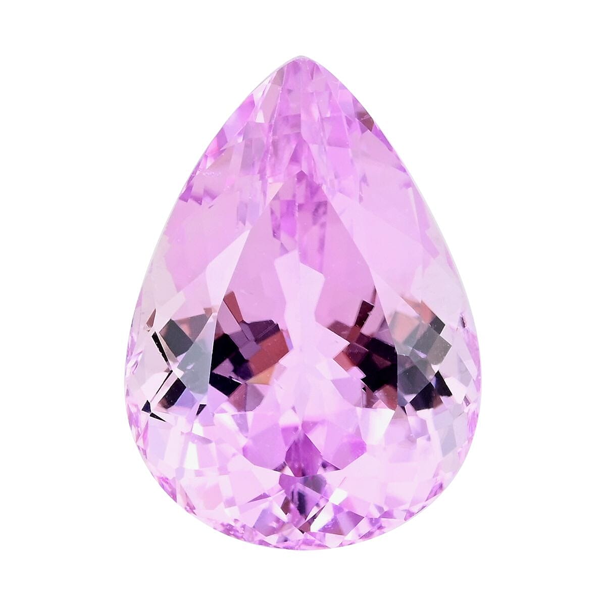 shop lc AAA Martha Rocha Kunzite (Pear Free Size) 12.00 ctw