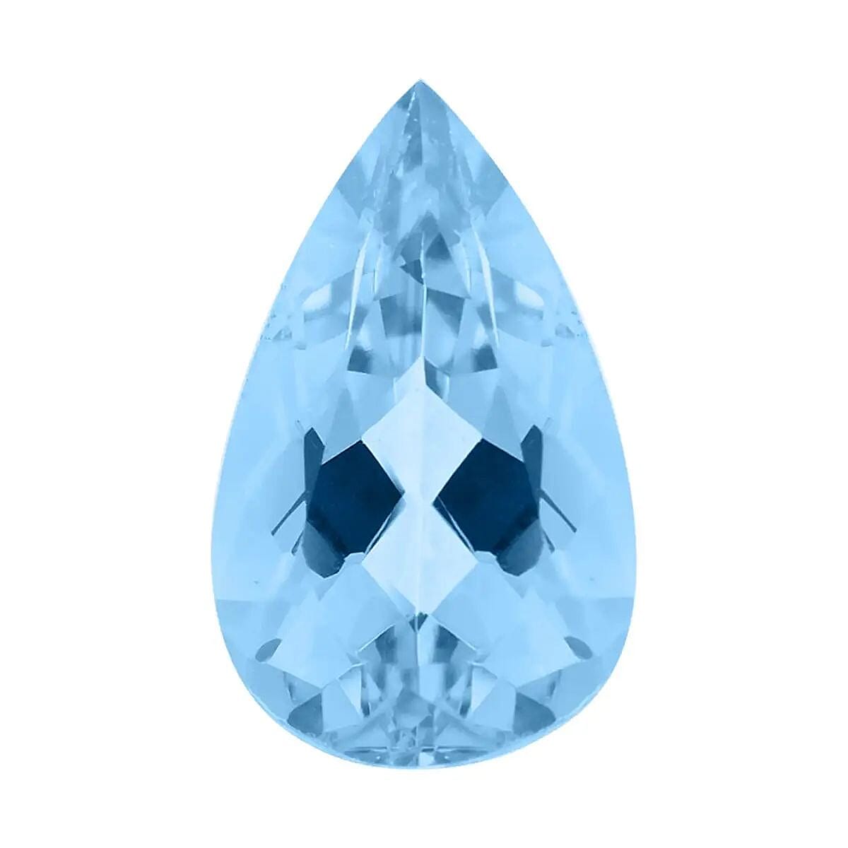 shop lc AAA Santa Maria Aquamarine (Pear 9x6 mm) 1.00 ctw