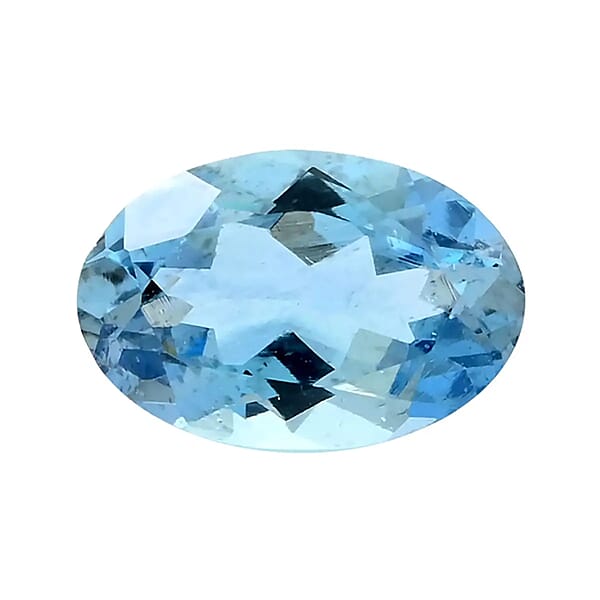 Shop Lc AAA Santa Maria Aquamarine Set Of 3 (Ovl 6x4 Mm) 1.00 Ctw
