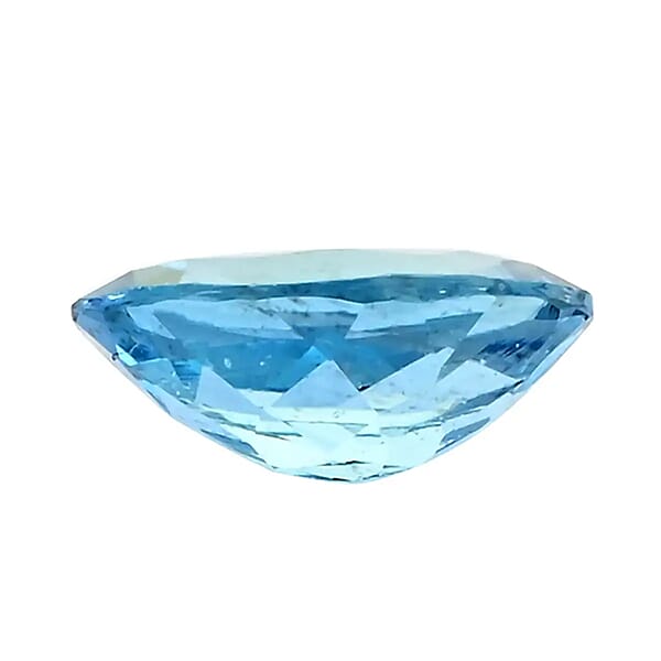 Shop Lc AAA Santa Maria Aquamarine Set Of 3 (Ovl 6x4 Mm) 1.00 Ctw