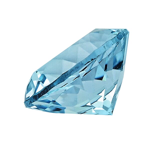 Shop Lc AAA Sao Domingos Aquamarine (Rnd 8 Mm) 1.30 Ctw