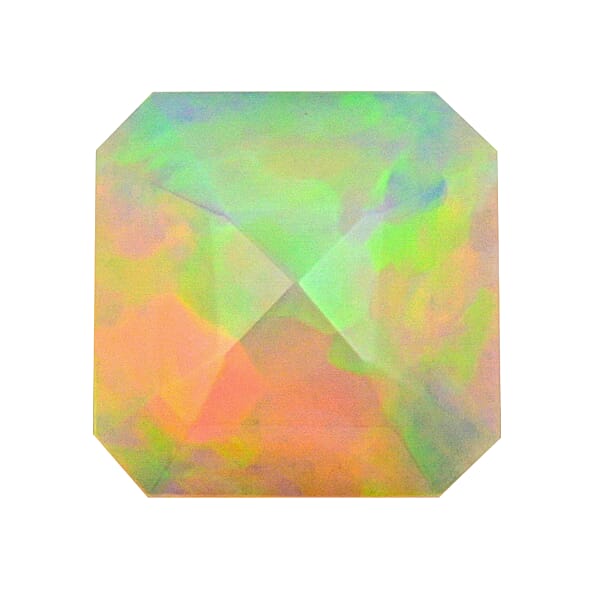 Shop Lc AAAA Asscher Cut Ethiopian Welo Opal (Sqr 10x10 Mm) 2.00 Ctw