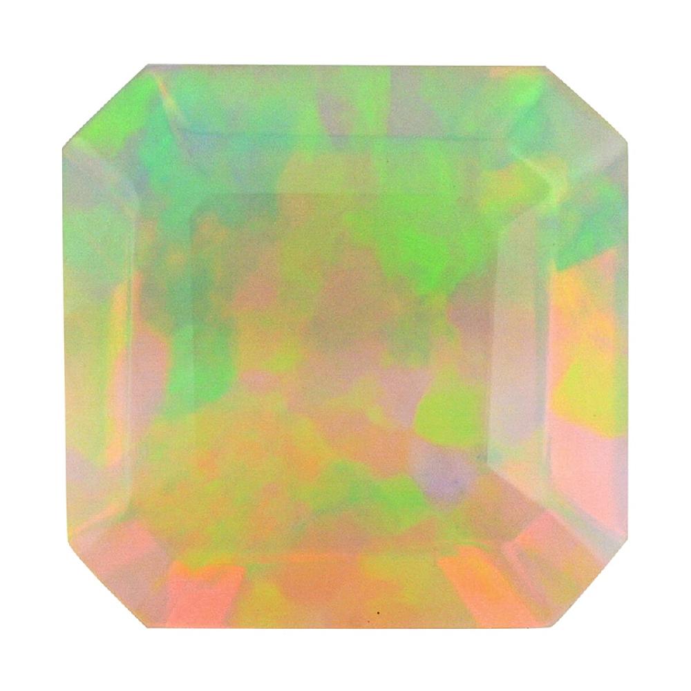 shop lc AAAA Asscher Cut Ethiopian Welo Opal (Sqr 10x10 mm) 2.00 ctw