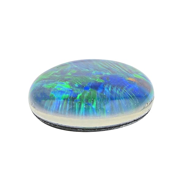 Shop Lc AAAA Australian Black Ridge Opal Triplet (Oval 11x9 Mm) 2.00 Ctw
