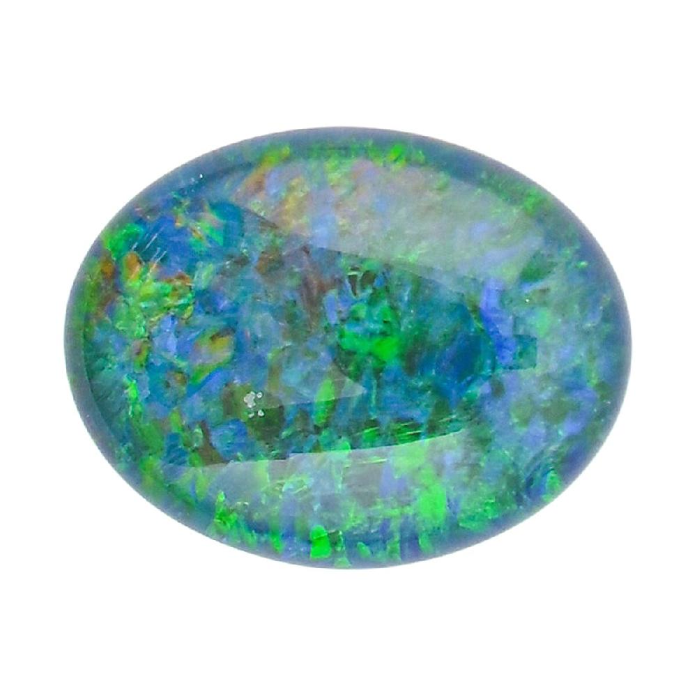 shop lc AAAA Australian Lightning Ridge Opal Triplet (Oval 9x7 mm) 1.20 ctw
