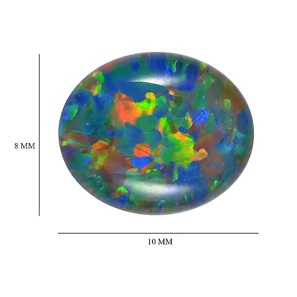 Shop Lc AAAA Australian Lightning Ridge Opal Triplet (Ovl 10x8 Mm) 1.75 Ctw