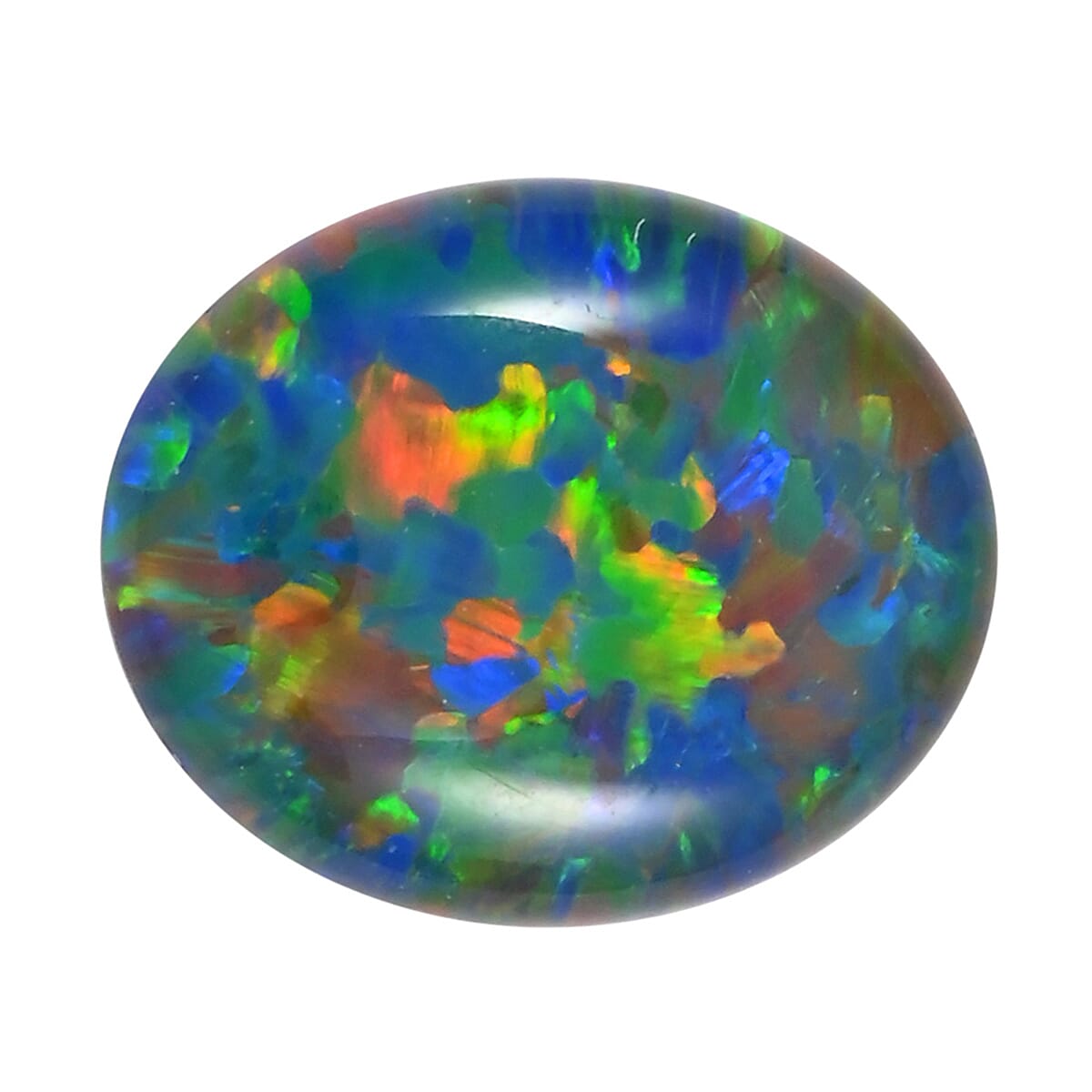 shop lc AAAA Australian Lightning Ridge Opal Triplet (Ovl 10x8 mm) 1.75 ctw