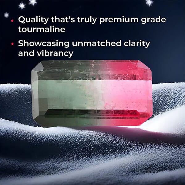 Shop Lc AAAA Bi-Color Tourmaline (Oct Free Size) 3.00 Ctw