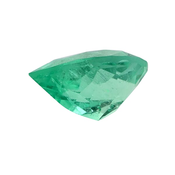 Shop Lc AAAA Boyaca Colombian Emerald (Pear Free Size) 1.00 Ctw