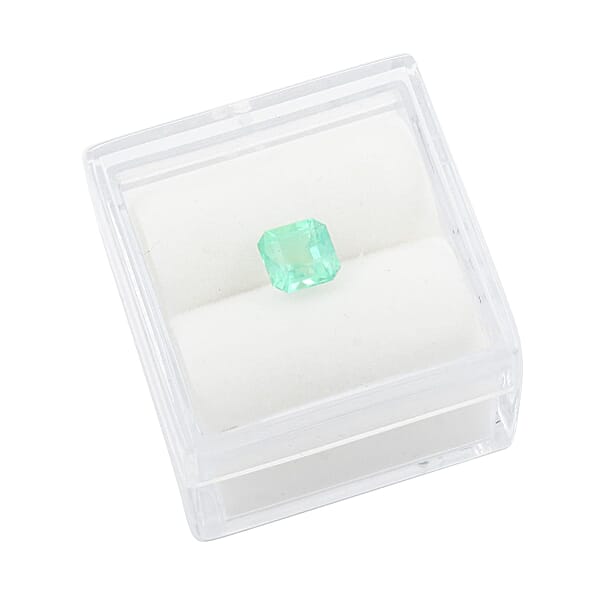 Shop Lc AAAA Boyaca Mint Colombian Emerald (Oct Free Size) 0.50 Ctw