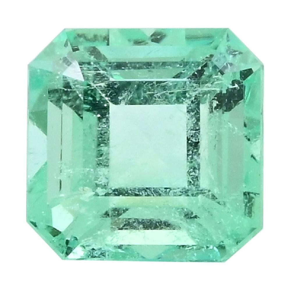 shop lc AAAA Boyaca Mint Colombian Emerald (Oct Free Size) 0.50 ctw