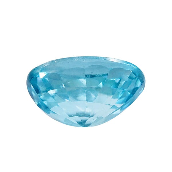 Shop Lc AAAA Cambodian Blue Zircon (Ovl 7x5 Mm) 1.20 Ctw
