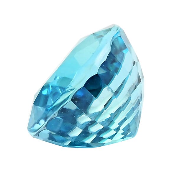 Shop Lc AAAA Cambodian Blue Zircon (Ovl Free Size) 6.00 Ctw