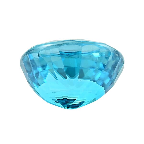 Shop Lc AAAA Cambodian Blue Zircon (Ovl Free Size) 6.00 Ctw