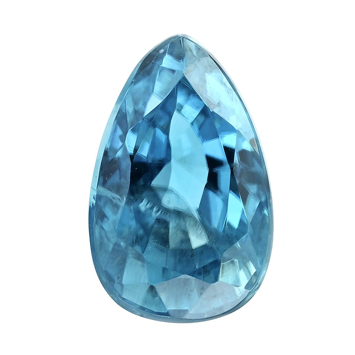 shop lc AAAA Cambodian Blue Zircon (Pear Free Size) 4.00 ctw