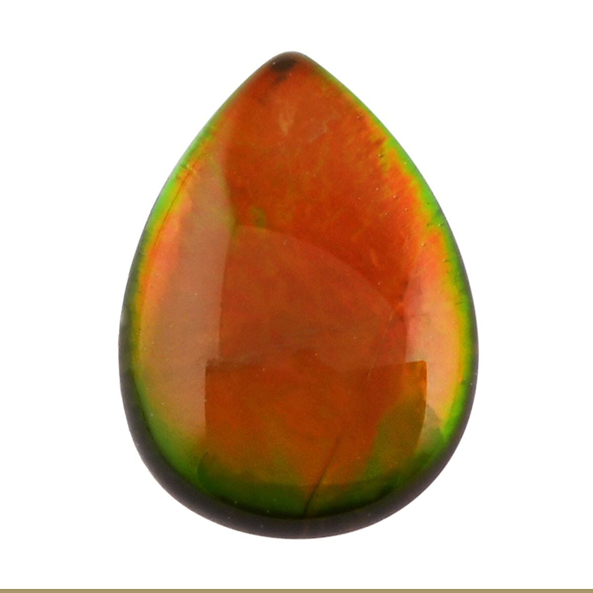 shop lc AAAA Canadian Ammolite (Pear 8x6 mm) 0.75 ctw