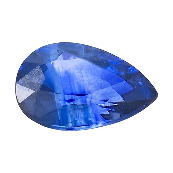 Shop Lc AAAA Ceylon Blue Sapphire (Pear 7x5 Mm) 0.80 Ctw