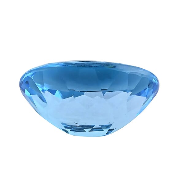 Shop Lc AAAA Electric Swiss Blue Topaz (Ovl 18x13 Mm) 15.00 Ctw