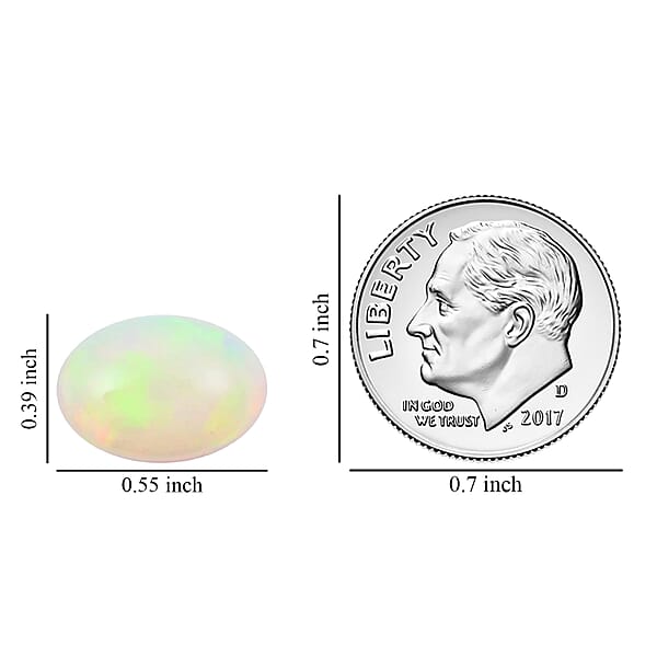 Shop Lc AAAA Ethiopian Welo Opal (Ovl 14x10 Mm) 4.00 Ctw