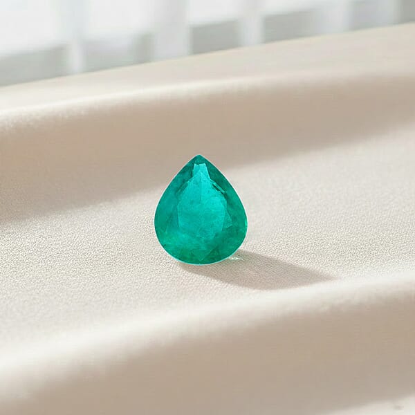 Shop Lc AAAA Kagem Zambian Emerald (Pear Free Size) 2.00 Ctw