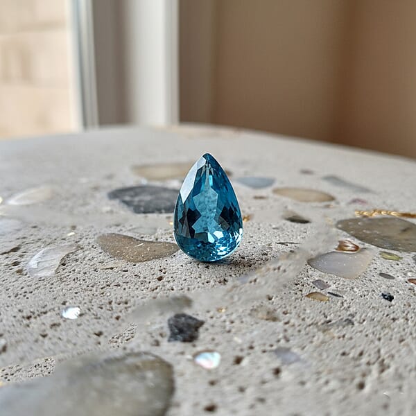 Shop Lc AAAA London Blue Topaz (Pear Free Mm) 30.00 Ctw