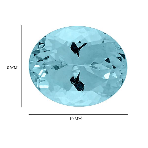 Shop Lc AAAA Mangoro Aquamarine (Ovl 10x8 Mm) 2.25 Ctw