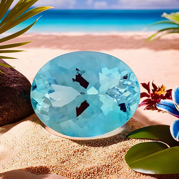 Shop Lc AAAA Mangoro Aquamarine (Ovl 9x7 Mm) 1.50 Ctw