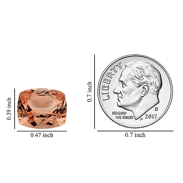 Shop Lc AAAA Marropino Morganite (Cush 12x10 Mm) 5.00 Ctw
