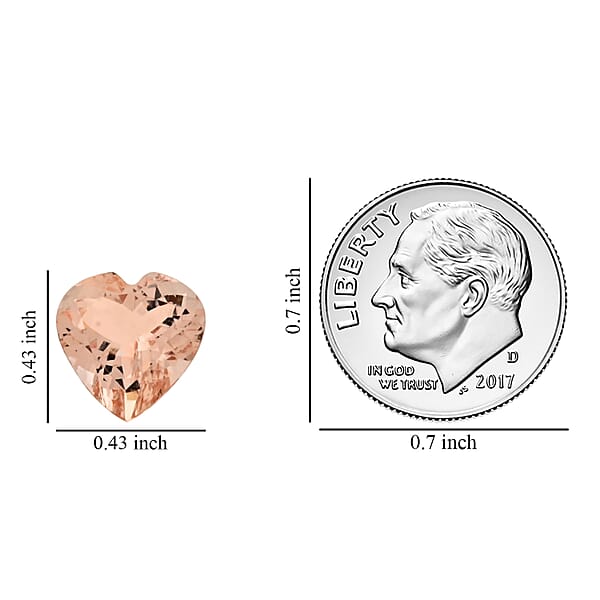 Shop Lc AAAA Marropino Morganite (Hrt 11 Mm) 3.50 Ctw