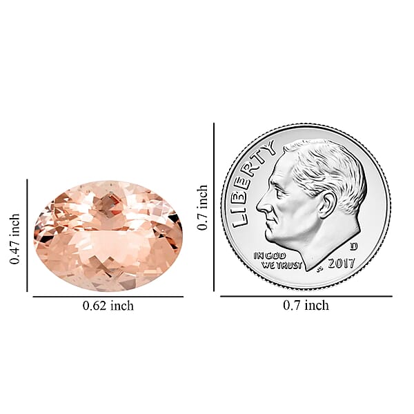 Shop Lc AAAA Marropino Morganite (Ovl 16x12 Mm) 6.50 Ctw