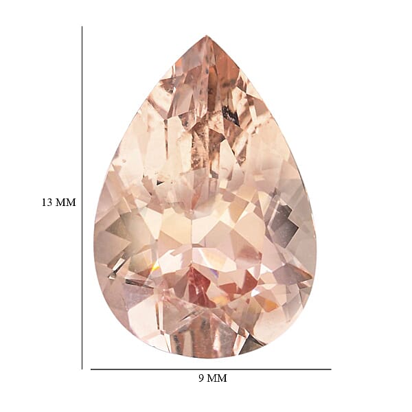 Shop Lc AAAA Marropino Morganite (Pear 13x9 Mm) 3.35 Ctw