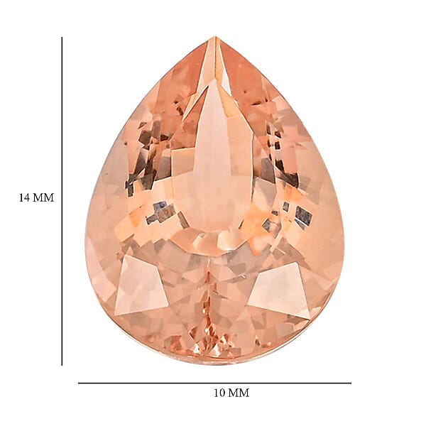 Shop Lc AAAA Marropino Morganite (Pear 14x10 Mm) 5.00 Ctw