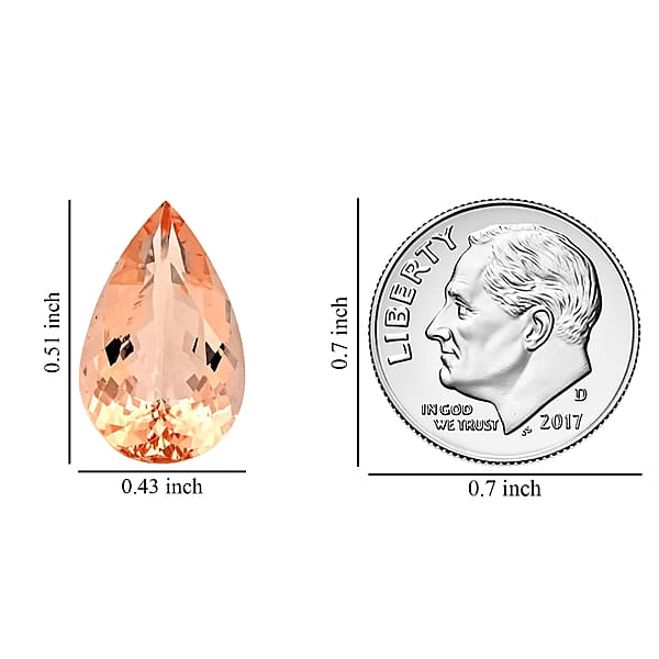 Shop Lc AAAA Marropino Morganite (Pear 18x11 Mm) 6.00 Ctw