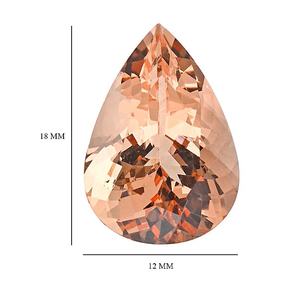 Shop Lc AAAA Marropino Morganite (Pear 18x12 Mm) 9.00 Ctw