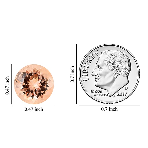 Shop Lc AAAA Marropino Morganite (Rnd 12 Mm) 5.50 Ctw