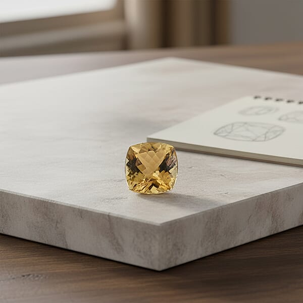 Shop Lc AAAA Natural Golden Tanzanite (Square Cush 7x7 Mm) 1.50 Ctw