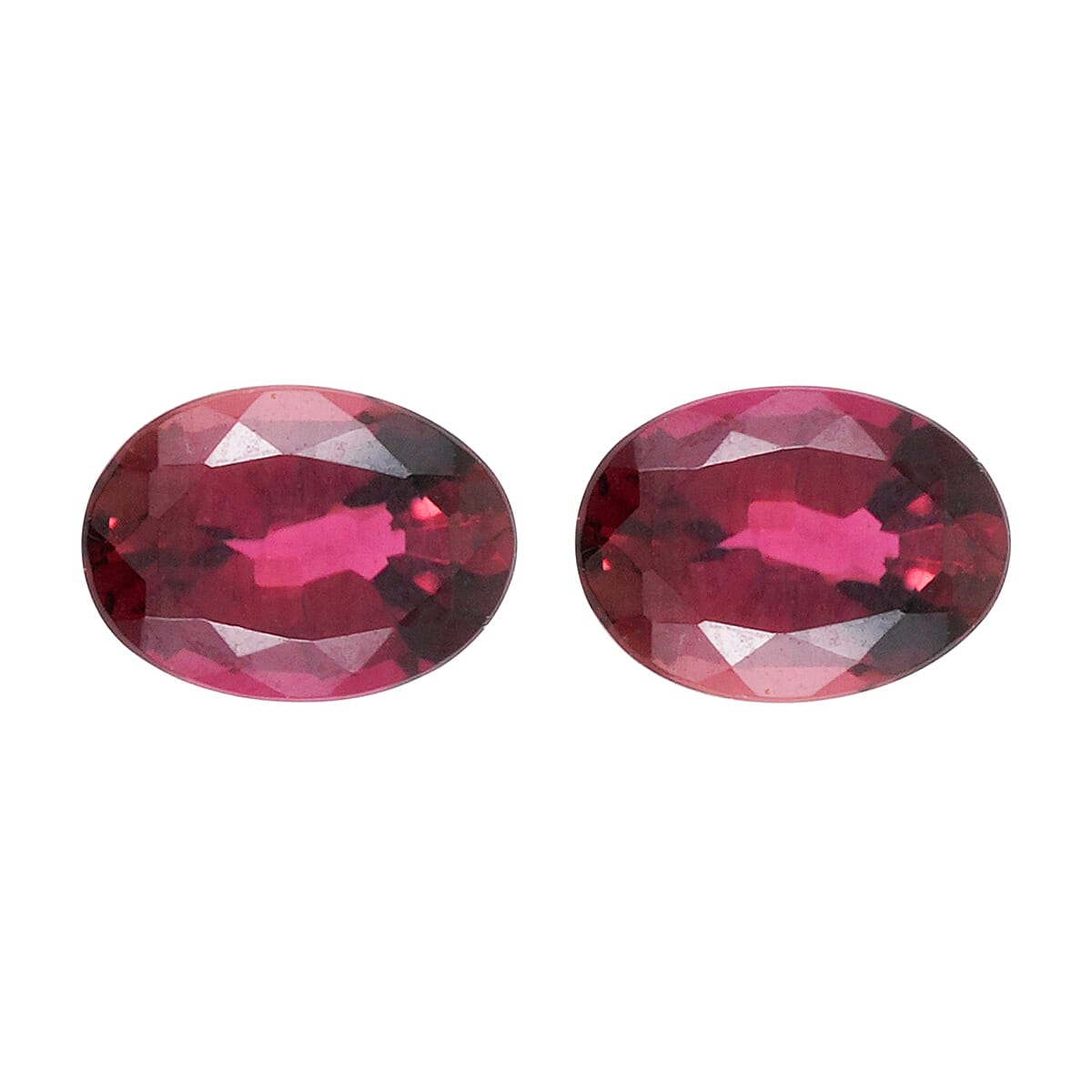 shop lc AAAA Ouro Fino Rubellite Set of 2 (Ovl 7x5 mm) 1.50 ctw