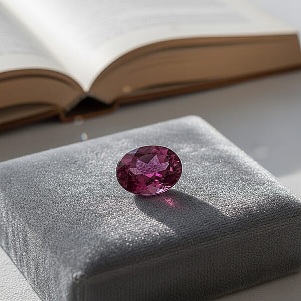 Shop Lc AAAA Radiant Ember Garnet (Oval Free Size) 1.75 Ctw