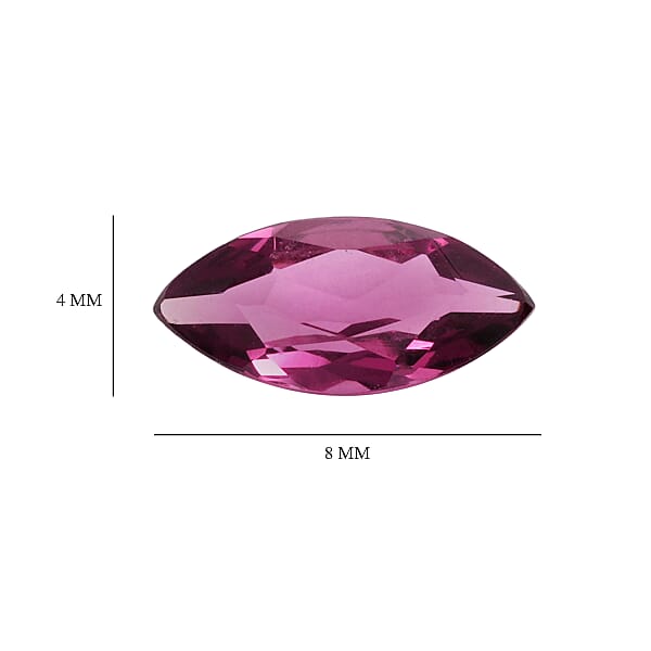 Shop Lc AAAA Radiant Ember Garnet Set Of 2 (Mrq 8x4 Mm) 1.00 Ctw