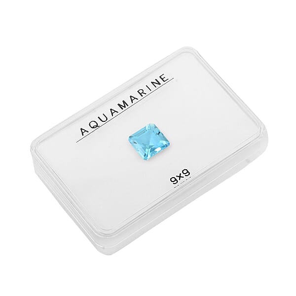 Shop Lc AAAA Santa Maria Aquamarine (Asscher 9 Mm) 2.72 Ctw