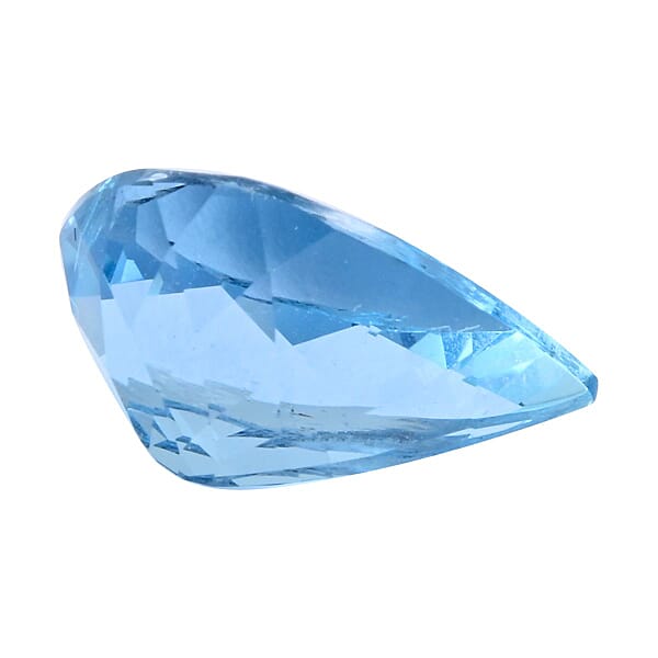 Shop Lc AAAA Santa Maria Aquamarine (Pear Free Size) 1.00 Ctw