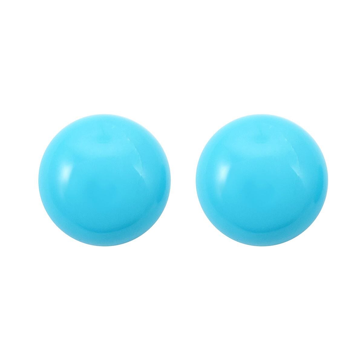 shop lc AAAA Sleeping Beauty Turquoise Set of 2 (Rnd 8 mm) 3.80 ctw