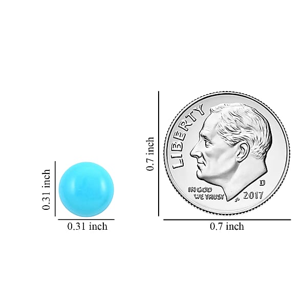 Shop Lc AAAA Sleeping Beauty Turquoise Set Of 5 (Rnd 8 Mm) 10.00 Ctw Loose Gemstones Gemstone For Jewelry Jewelry Stones Round Turquoise Gems For Jewelry Making