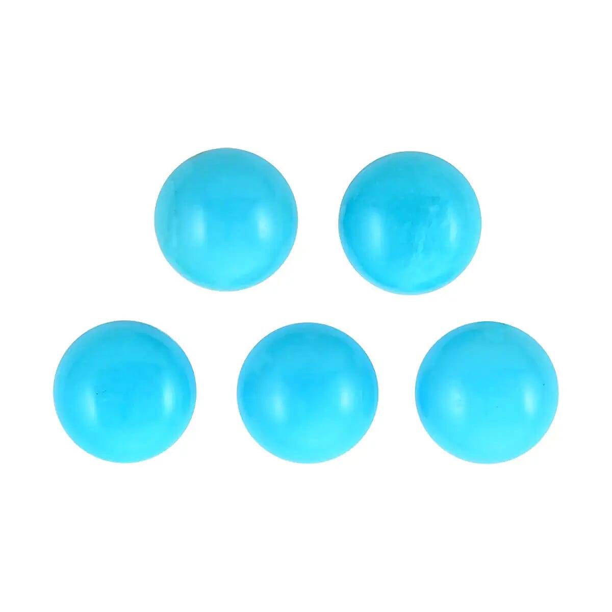 shop lc AAAA Sleeping Beauty Turquoise Set of 5 (Rnd 8 mm) 10.00 ctw Loose Gemstones Gemstone For Jewelry Jewelry Stones Round Turquoise Gems For Jewelry Making