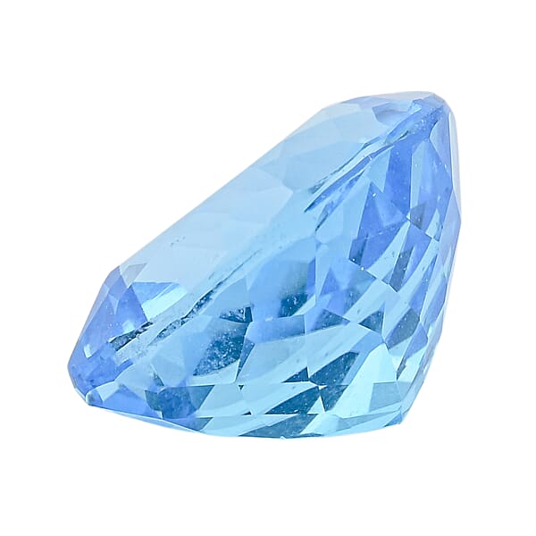 Shop Lc AAAA Swiss Blue Topaz (Cush Free Size) 20.00 Ctw