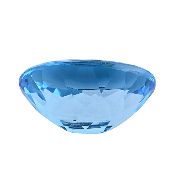 Shop Lc AAAA Swiss Blue Topaz (Ovl 16x12 Mm) 9.00 Ctw